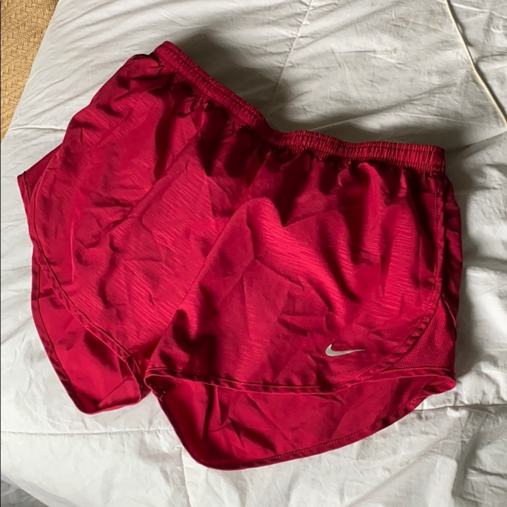 COPY - Red Nike running shorts